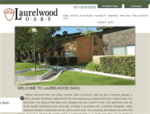 Tablet Screenshot of laurelwoodoaks.com